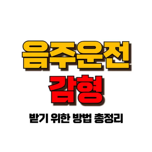 음주운전 감형 썸네일
