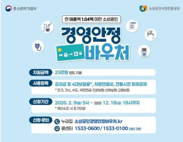 소상공인 경영안정바우처 조건