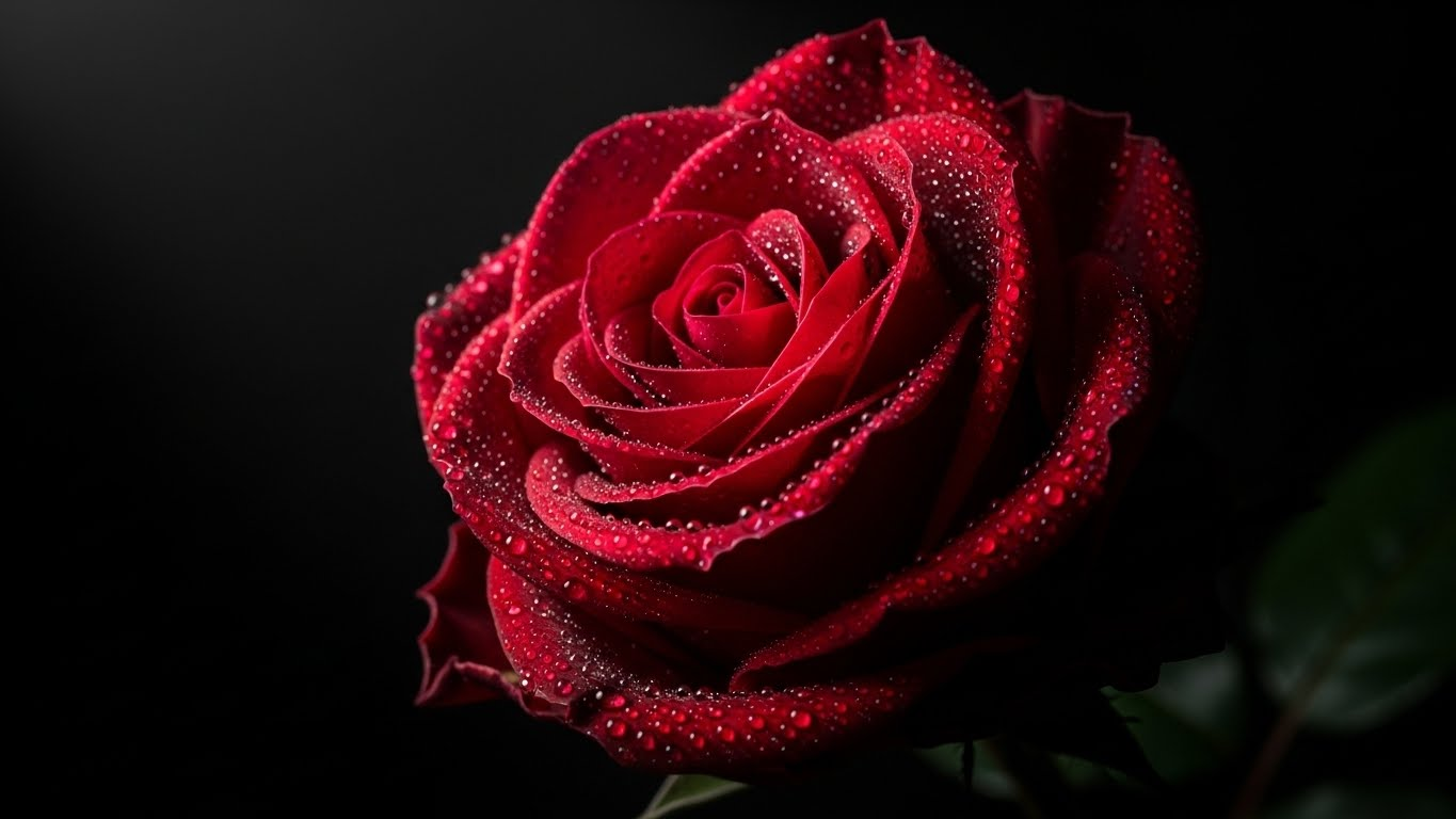 빨간색 장미 꽃말: '열렬한 사랑'을 고백