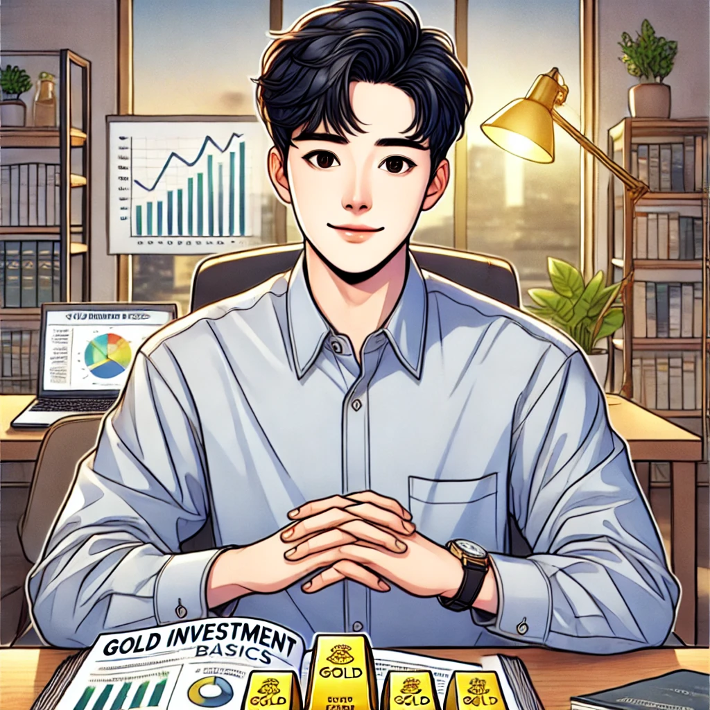 금투자 방법 알려주는 모습