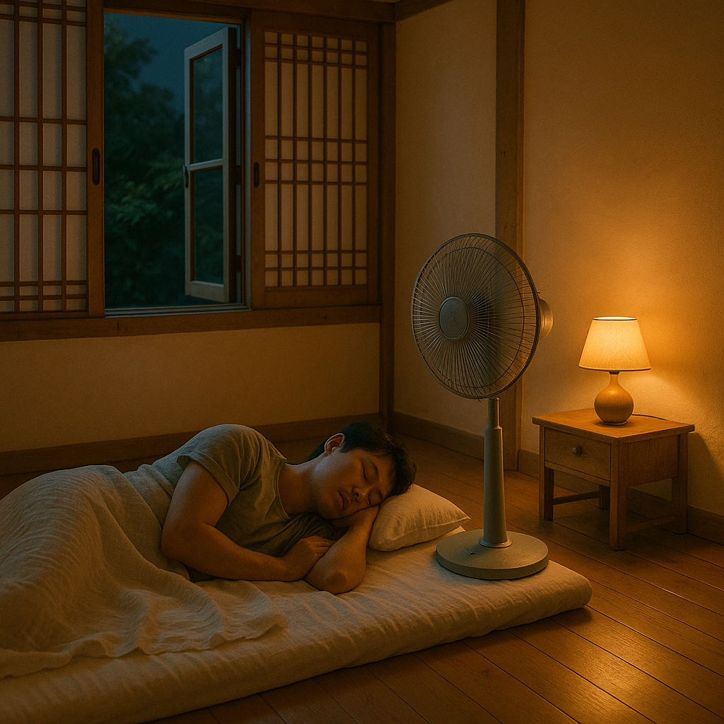 에어컨 없이 열대야 생존 방법 중 바닥을 이용해서 열을 차단하는 방법