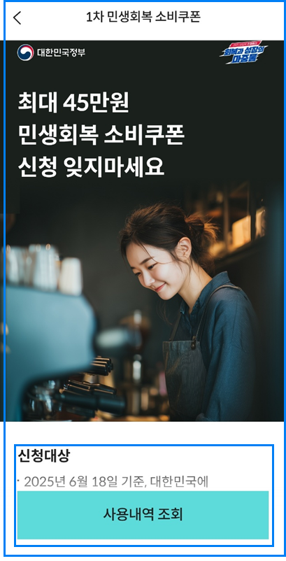 롯데카드 민생회복지원금 사용처 조회방법