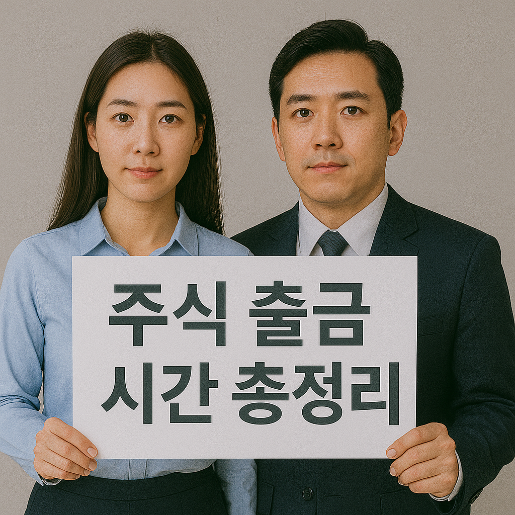 주식 출금 시간 총정리