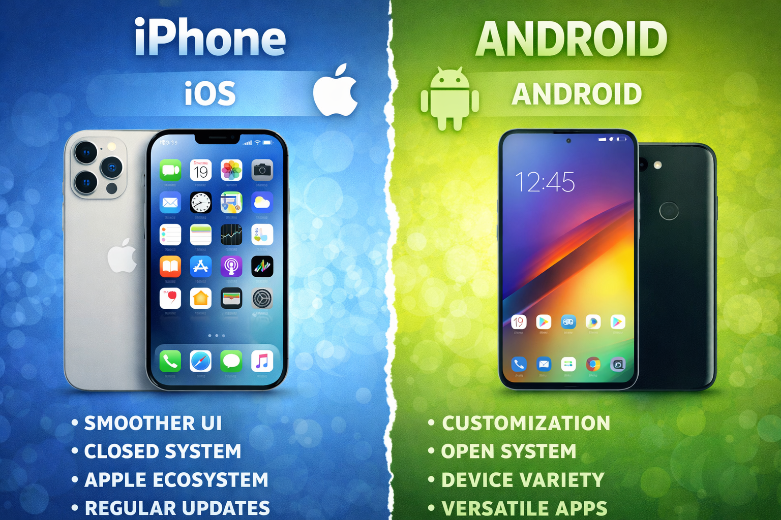 아이폰과 안드로이드의 차이점