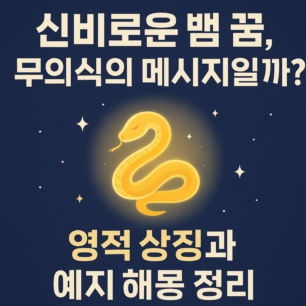신비 뱀 꿈해석