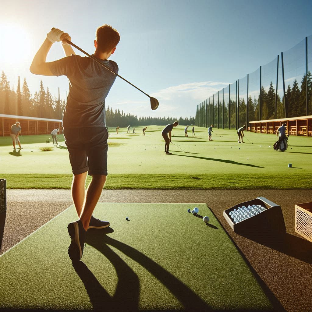 실외골프연습장 배경