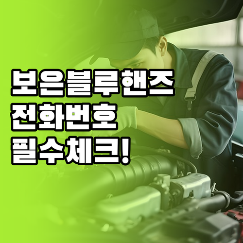현대자동차 블루핸즈 보은점 위치 전화..