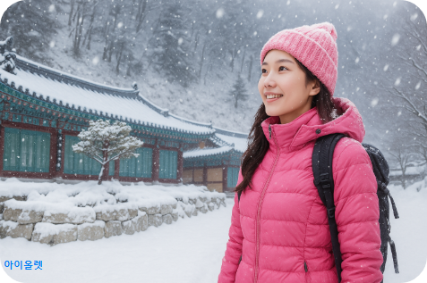 정암사 설경 트레킹