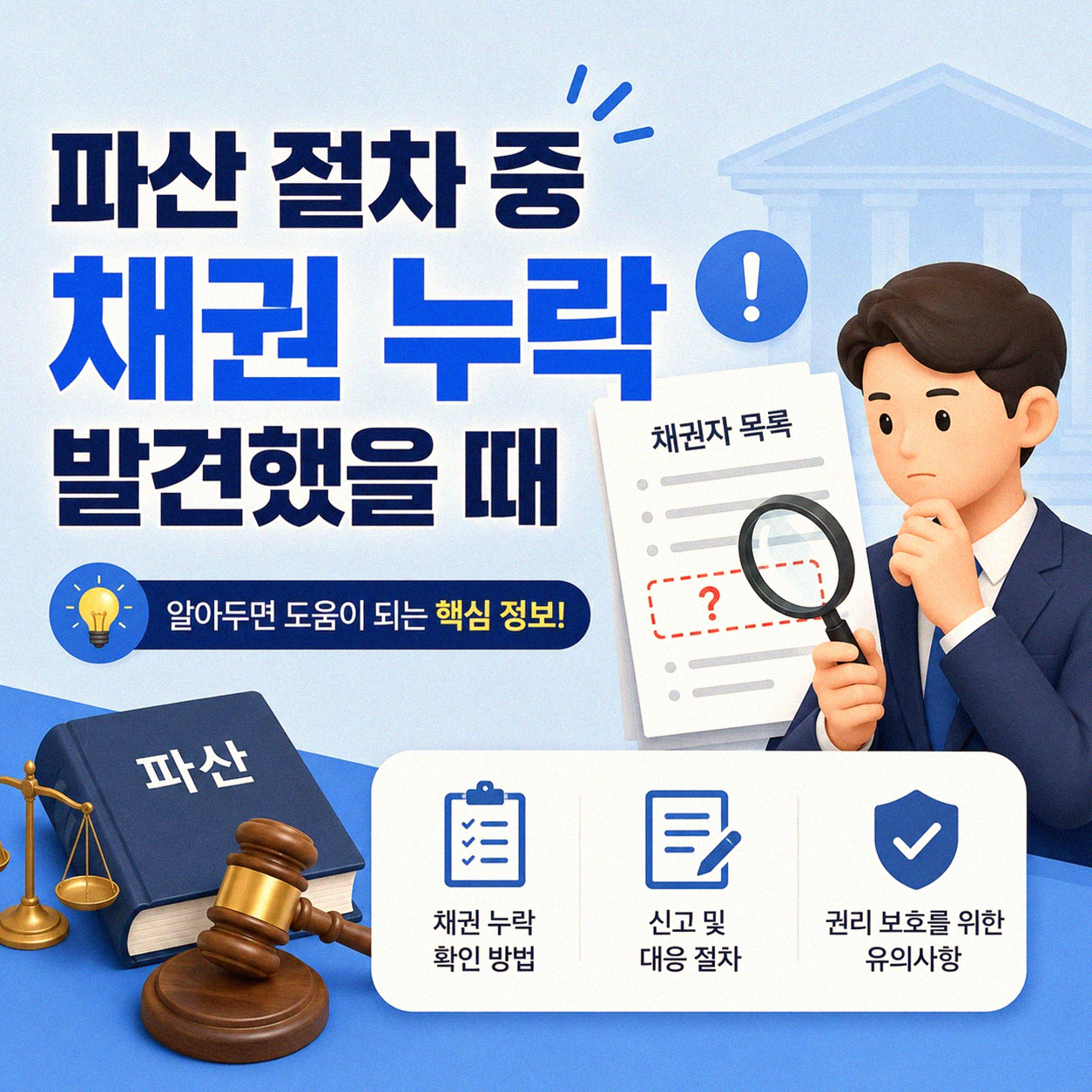 파산 채권 누락되었을 때 면책 확인 소송 가능한가요