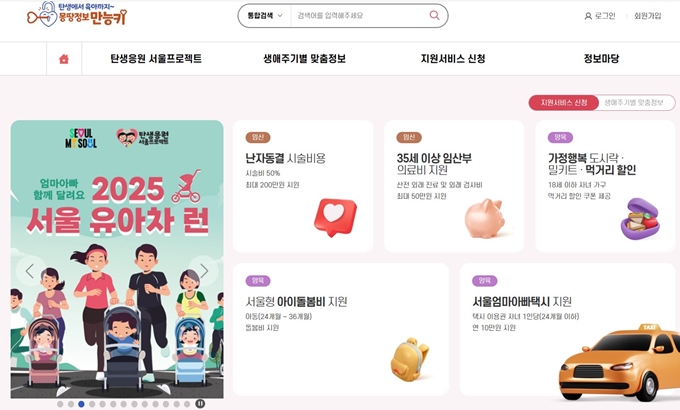 서울 조부모 돌봄수당 신청 홈페이지