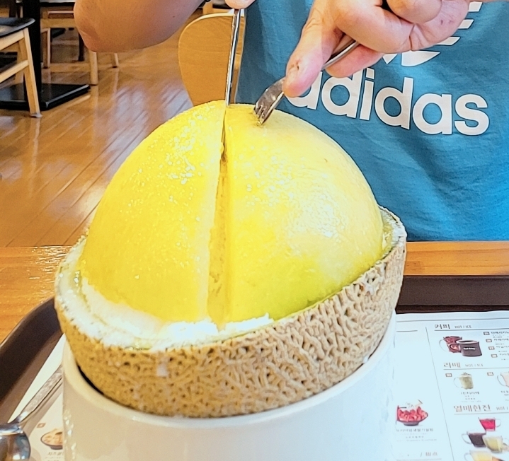리얼통통메론설빙