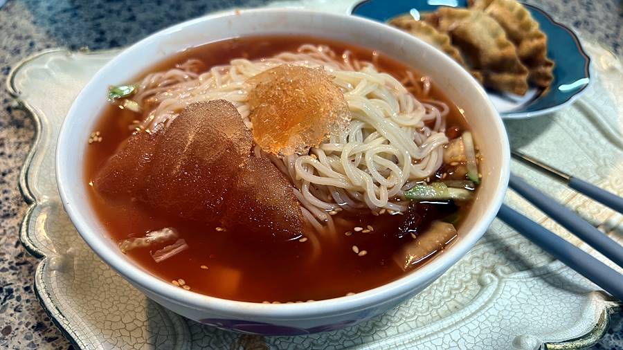 광교김치말이국수
