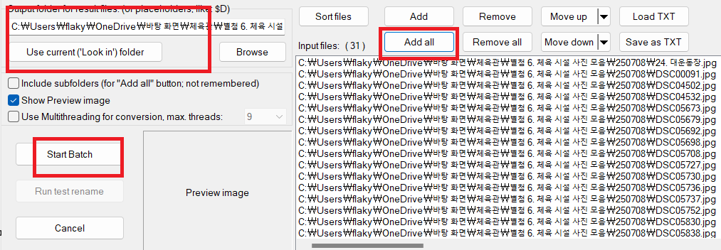 IrfanView 사진 여러 장 사이즈 한번에 줄이기 (일괄 리사이즈 방법)