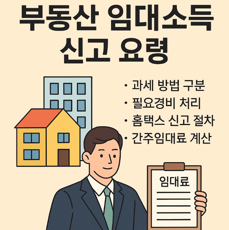 임대소득 신고요령 사진