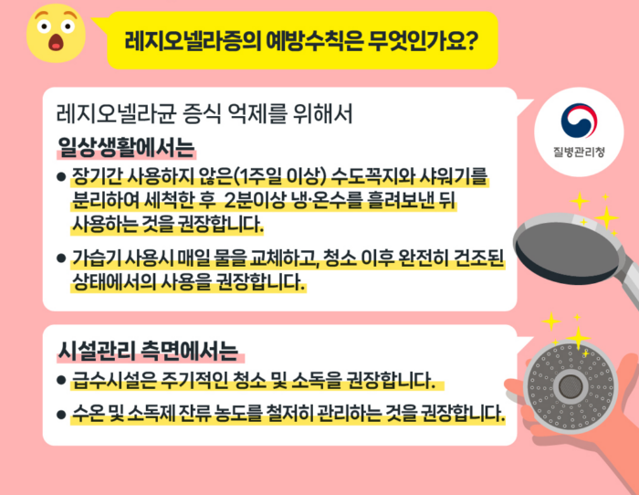 냉방병으로 오해하기 쉬운 레지오넬라증 예방방법