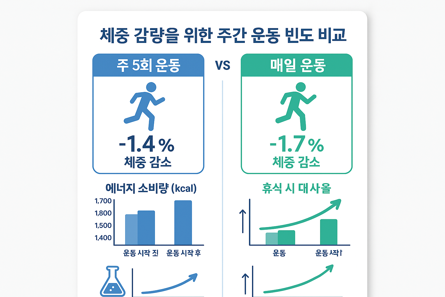 체중감량 운동법 주 5회 vs 매일, 의학적으로 증명된 최적 빈도