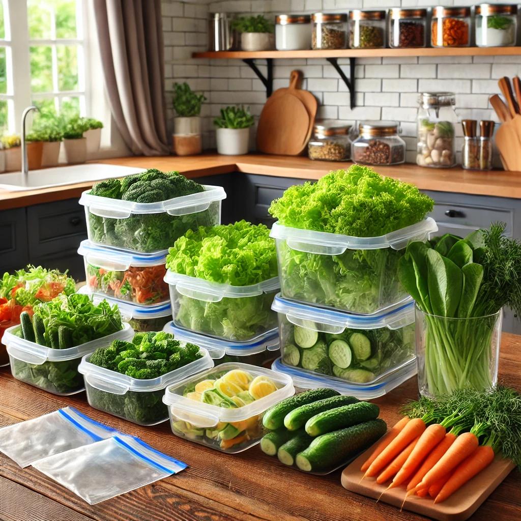 샐러드야채 보관