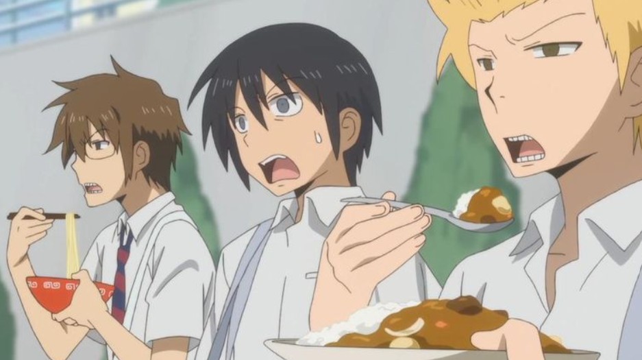 남자 고교생의 일상 애니메이션 장면