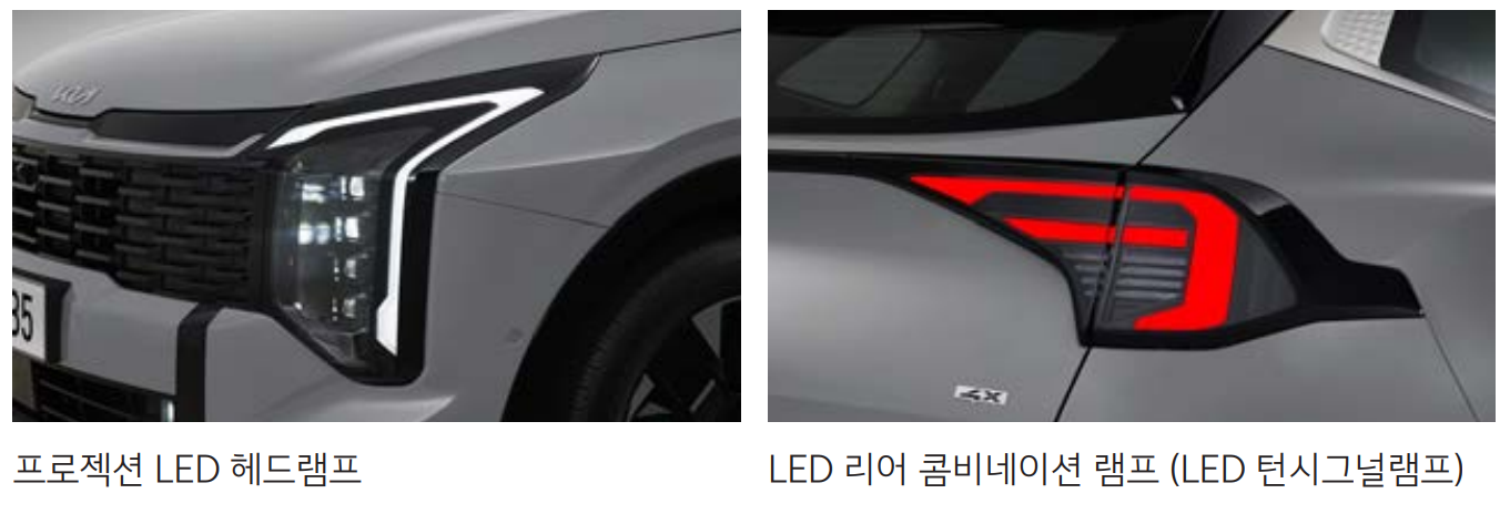 더 뉴 스포티지 프로젝션 led 헤드램프