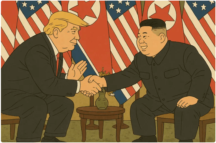 지브리스타일 트럼프그림