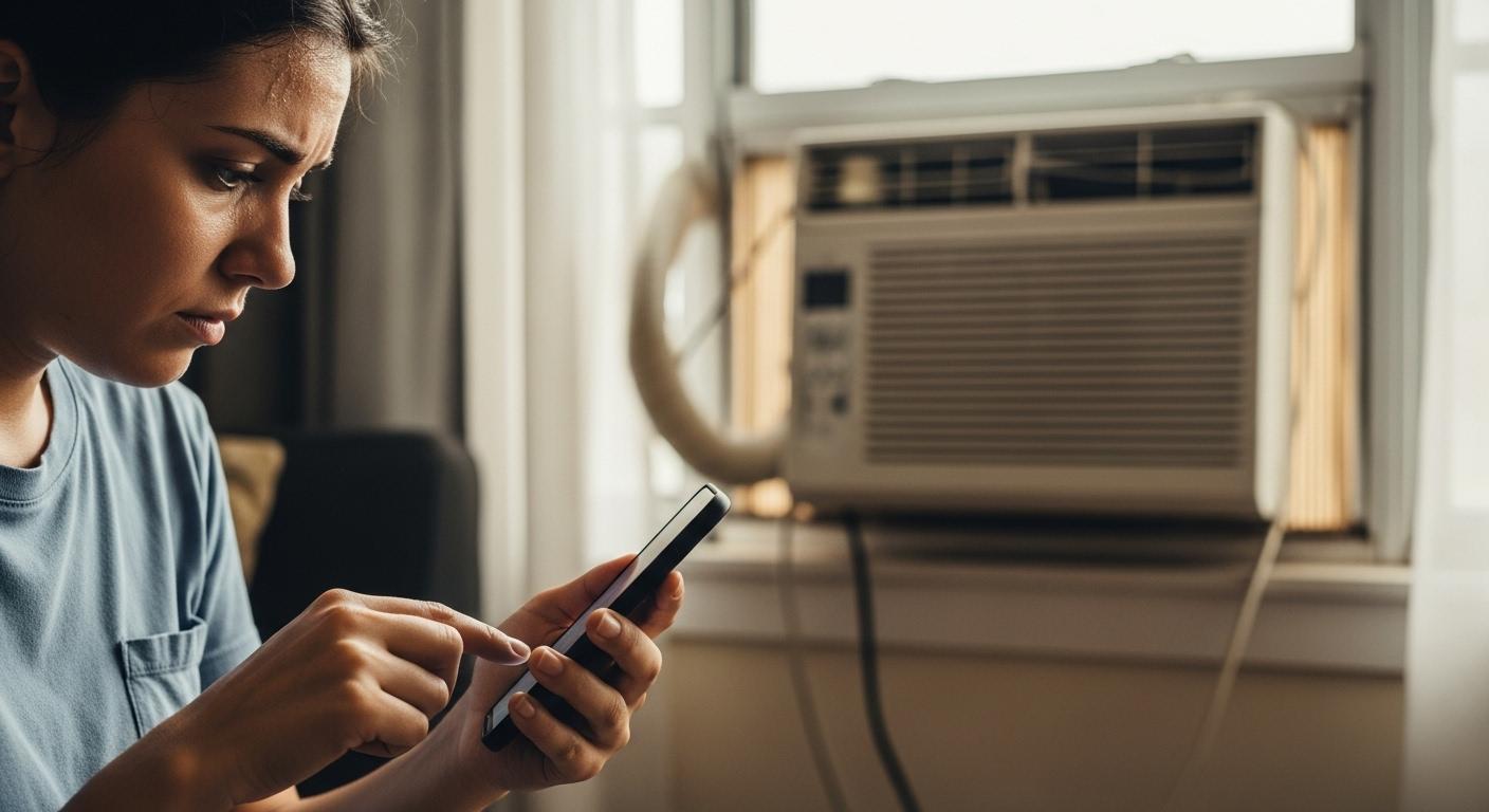 에어컨 고장 집주인 문자