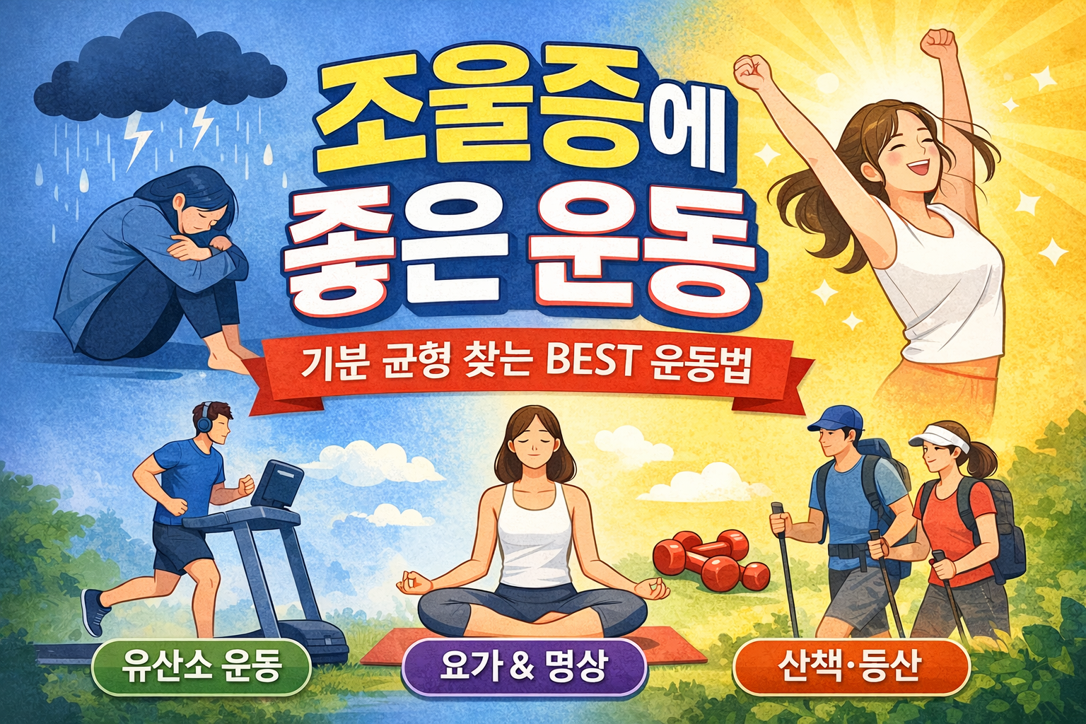 조울증에 좋은 운동 루틴 기분 기복을 다스리는 실천 하세요