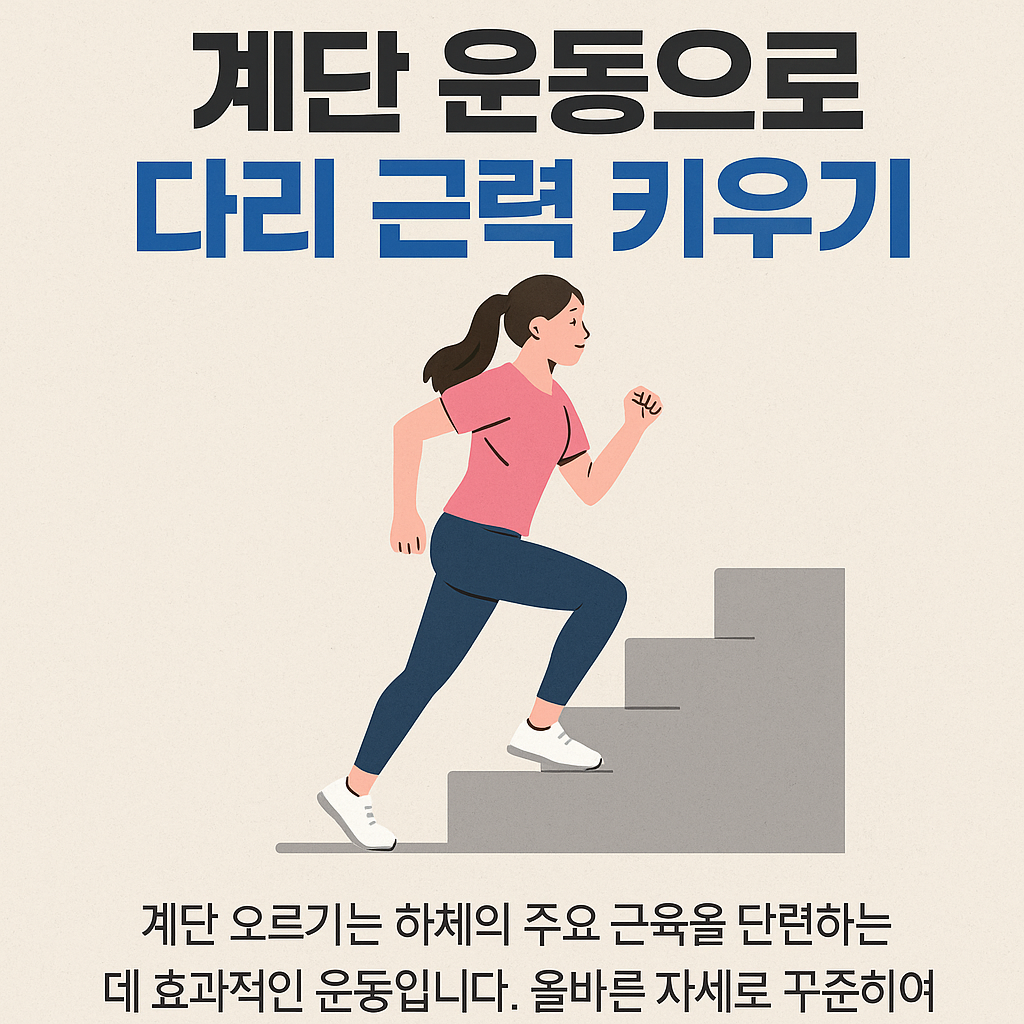 계단 운동으로 다리 근력 키우기