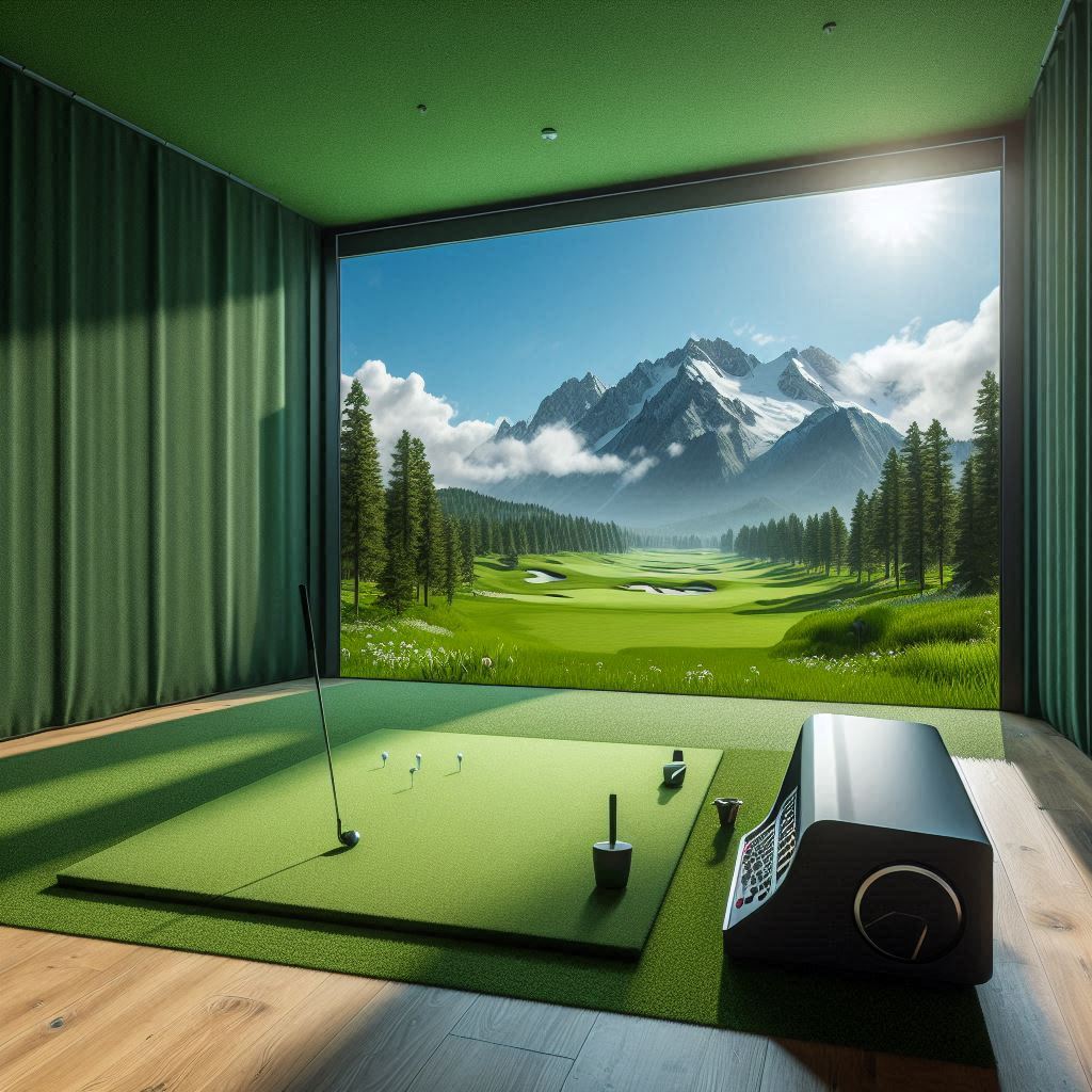 스크린골프장 배경