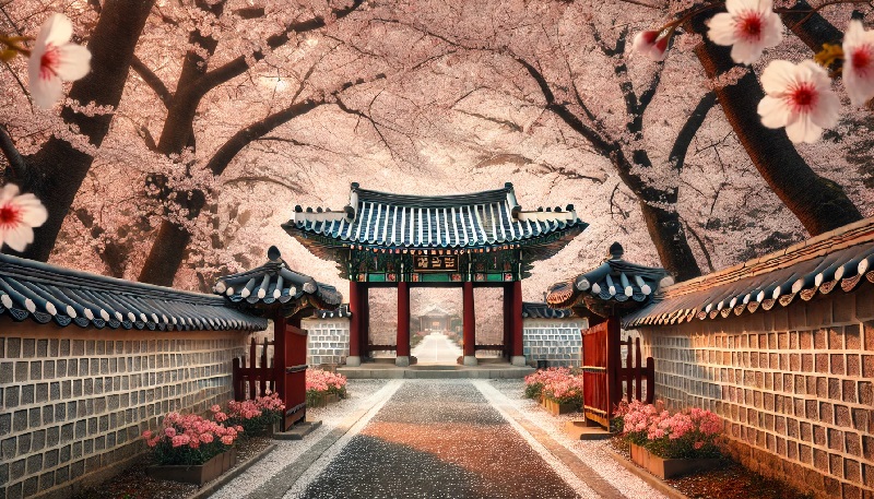 여주 세종대왕릉 벚꽃길