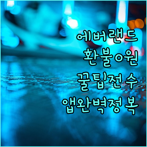 에버랜드 종일권 취소 수수료 없이 환..