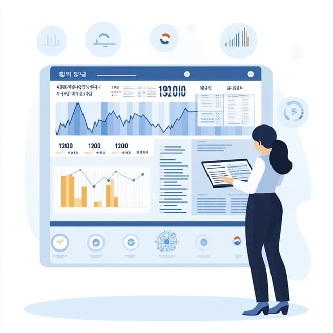 환율 변동 3가지 시나리오를 보여주는 인포그래픽