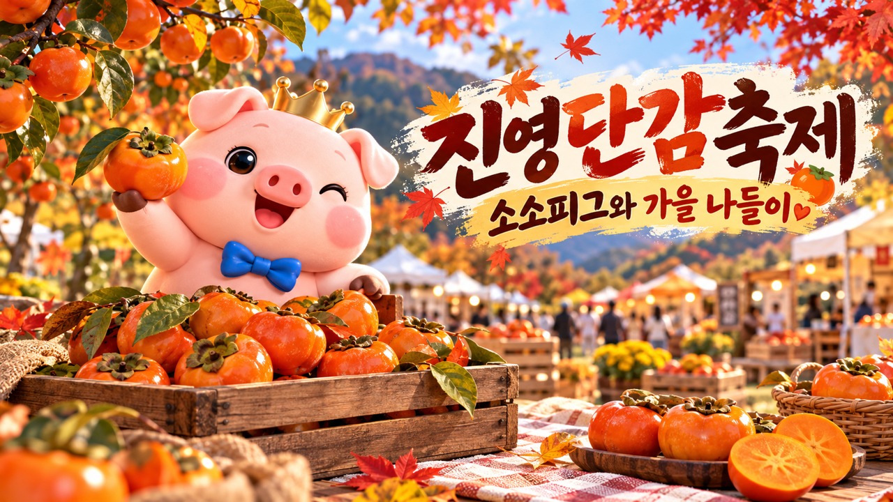 소소피그와 함께하는 김해 진영단감축제 단감 가을 나들이
