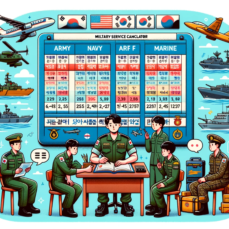 2024 군복무 기간 계산&#44; 전역일 계산