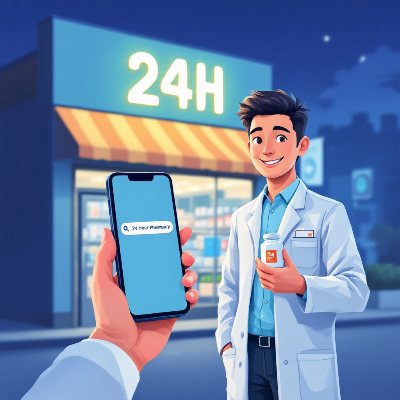 24시간 약국 찾기|공공심야약국 이미지
