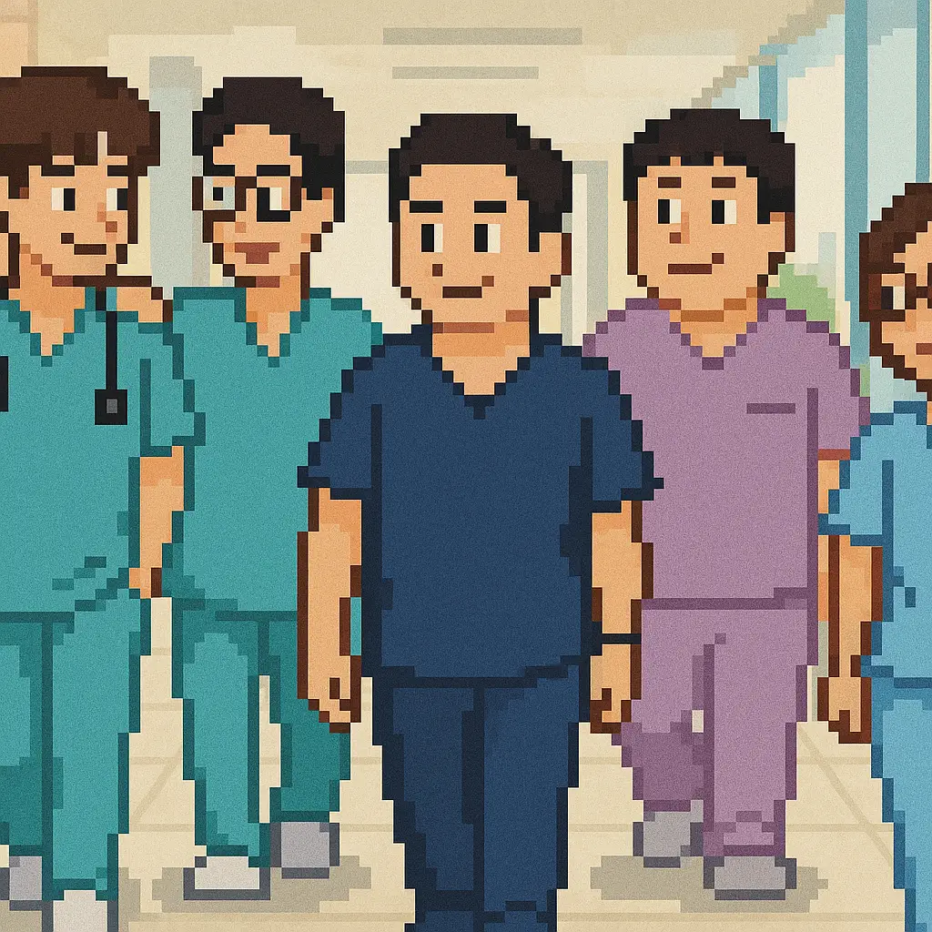 슬기로운의사생활-픽셀아트스타일