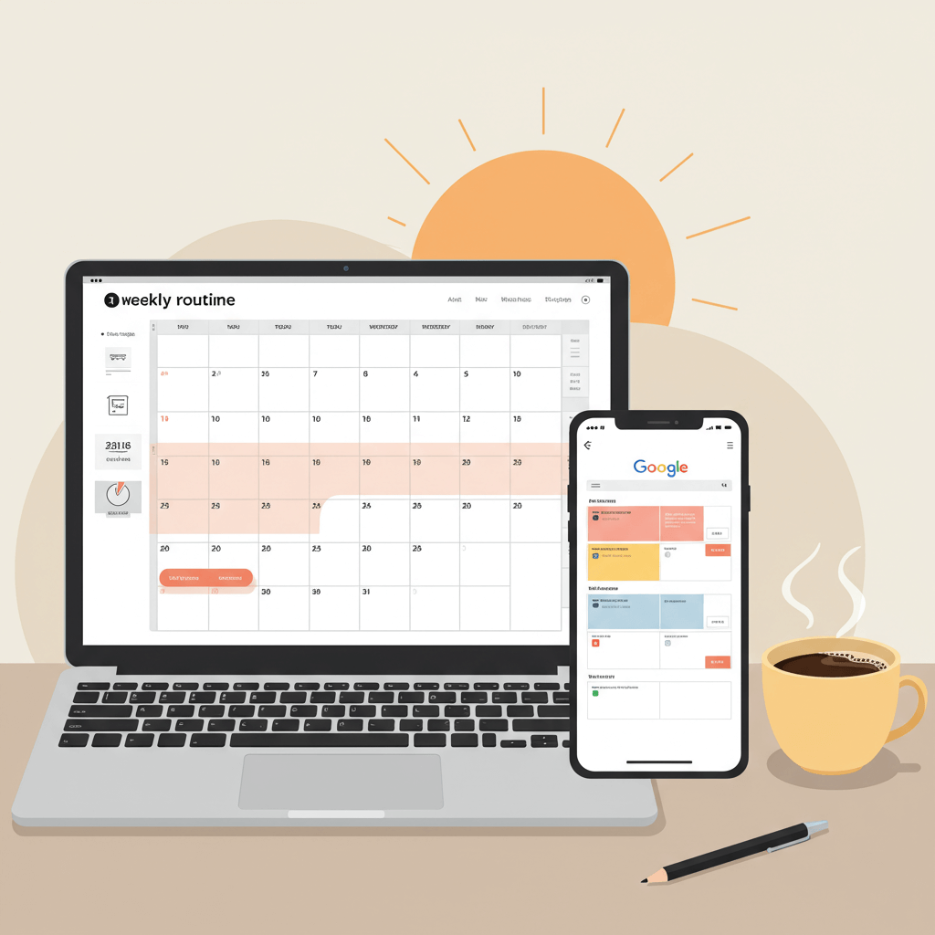 Notion과 캘린더로 루틴을 자동화한 작업 공간