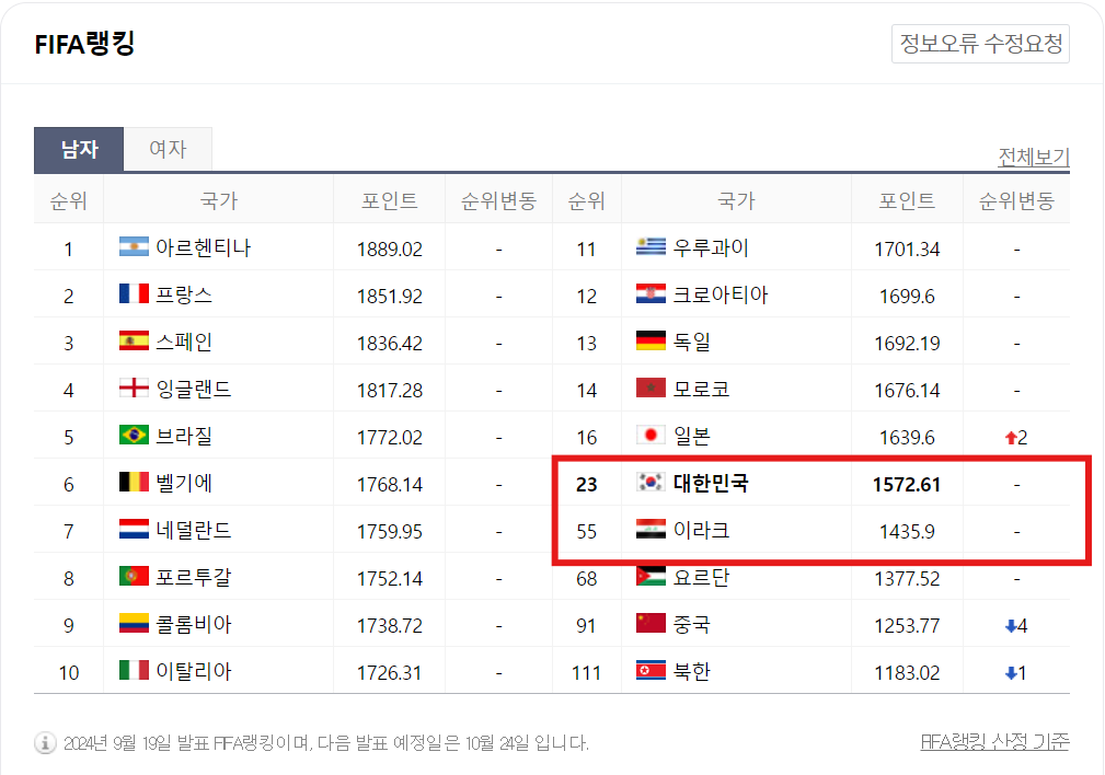 한국 이라크 축구 중계