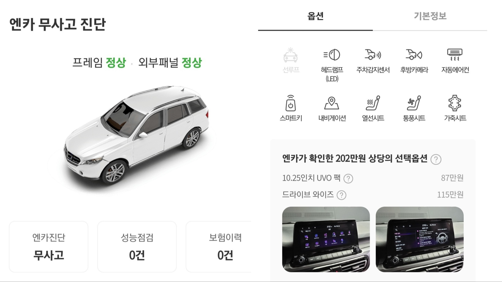 무사고 진단, 우선순위 옵션