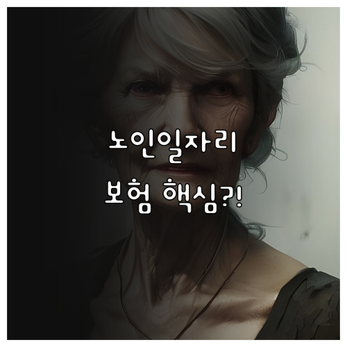 정부 지원 노인일자리 활동보험 가입 ..