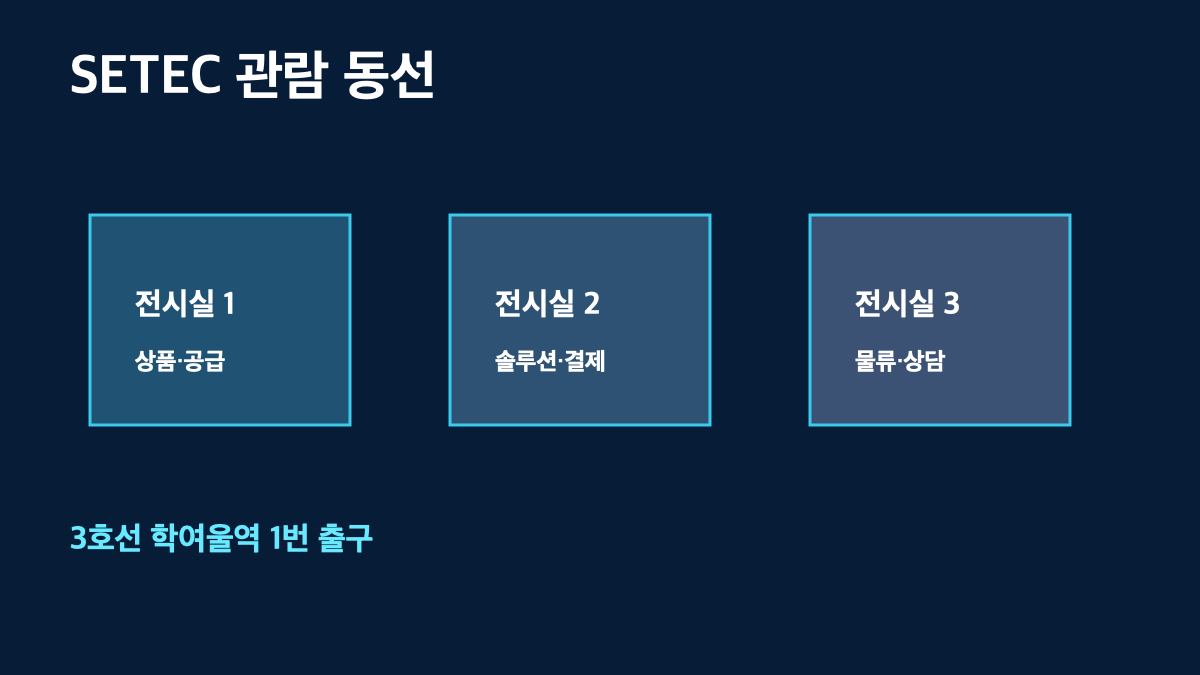 2026 코리아 이커머스 페어 9월 17&ndash;19일｜사전등록&middot;입장료&middot;SETEC 관람 동선 총정리 본문 정보 이미지 5