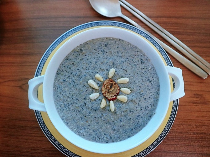 서리태콩죽