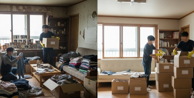 아산 고독사청소중
