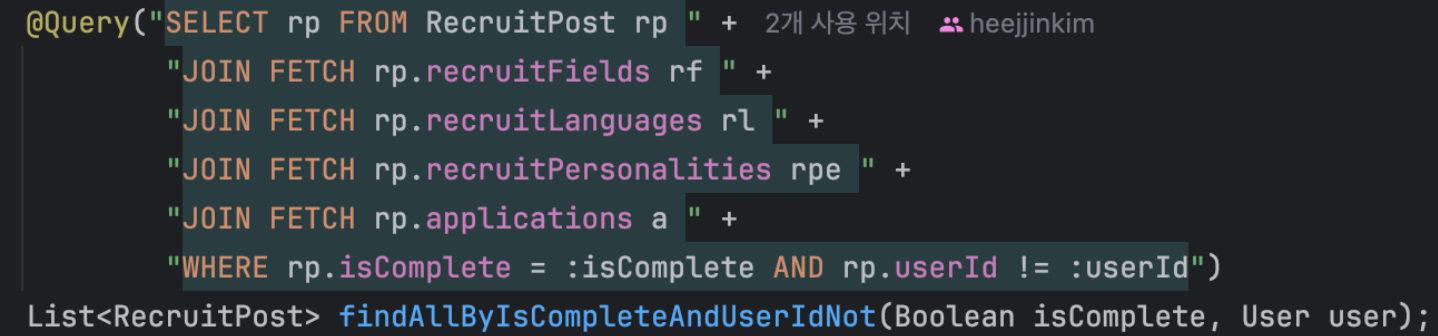 fetch join method
