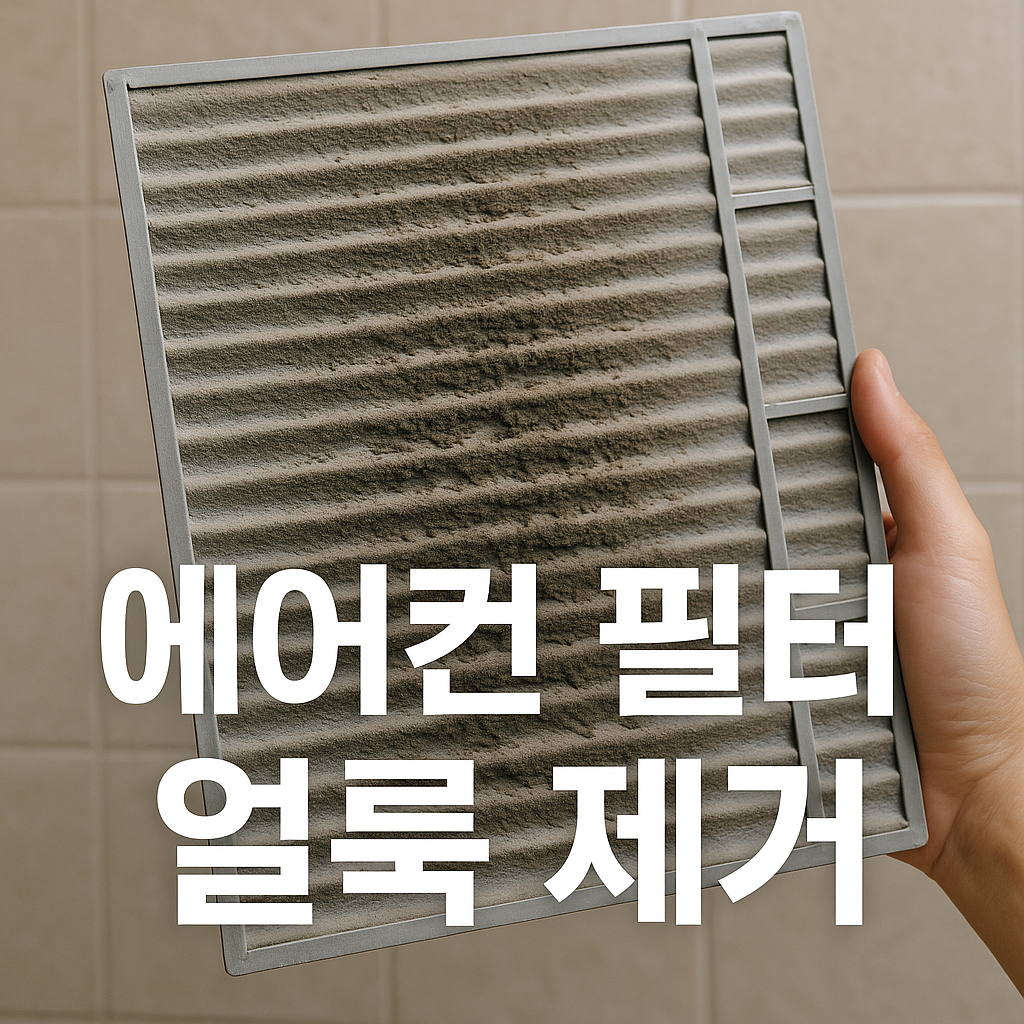 에어컨 필터 얼룩 제거 관련 이미지