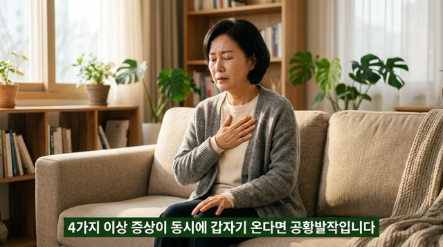 공황장애 증상 심장 두근거림 호흡곤란 손발 저림 어지럼증 신체 증상