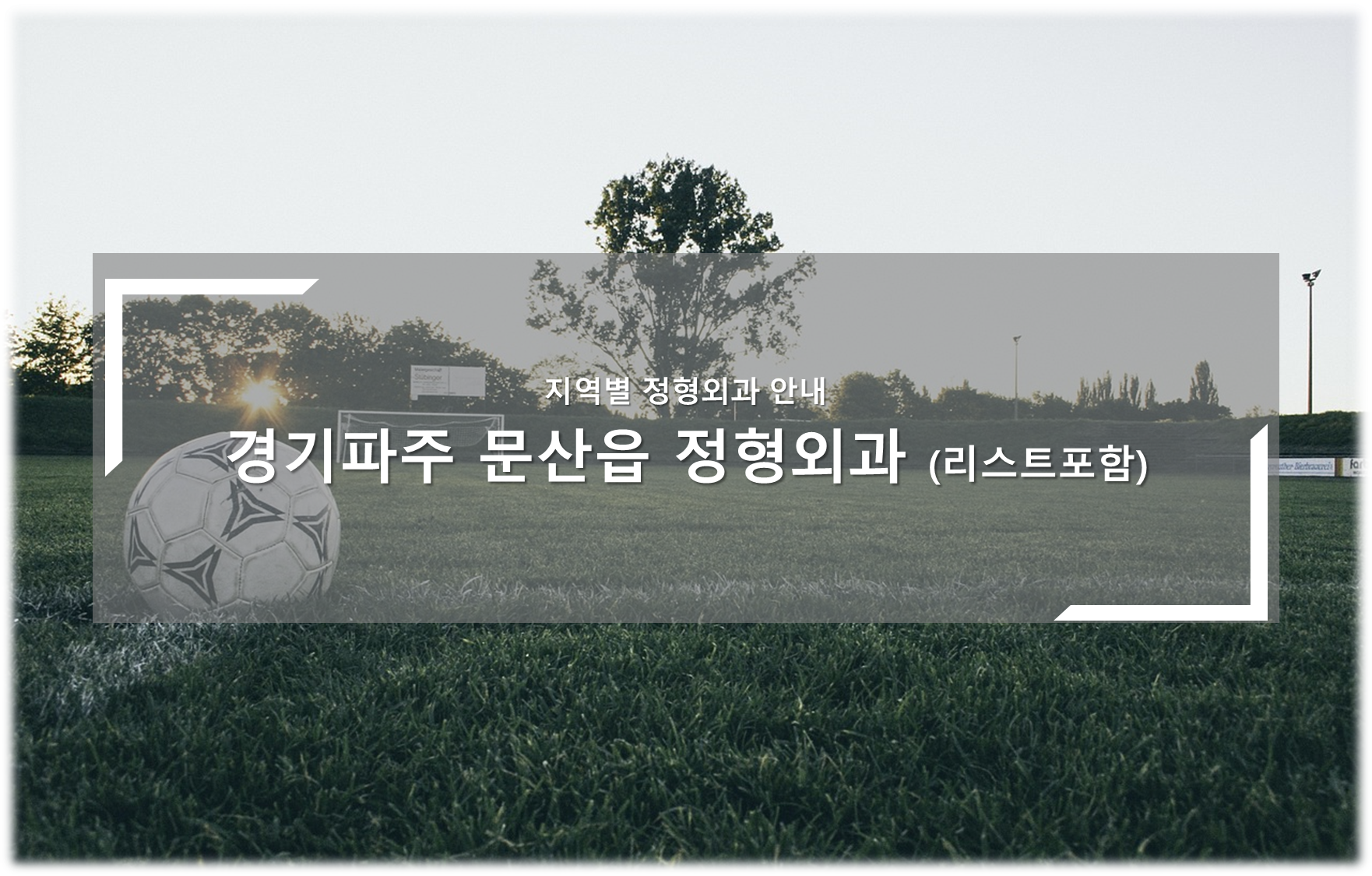 파주 문산읍 정형외과의원 안내