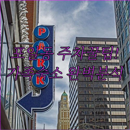 초보 운전자도 편한 포일동 주차 방법..