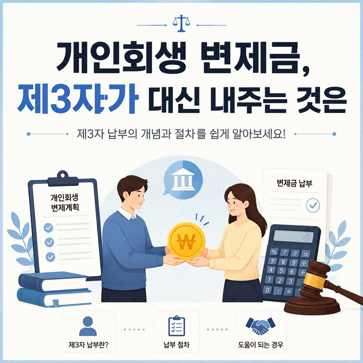 개인회생 변제금, 혹시 다른 사람이 대신 내주는 것도 가능할까