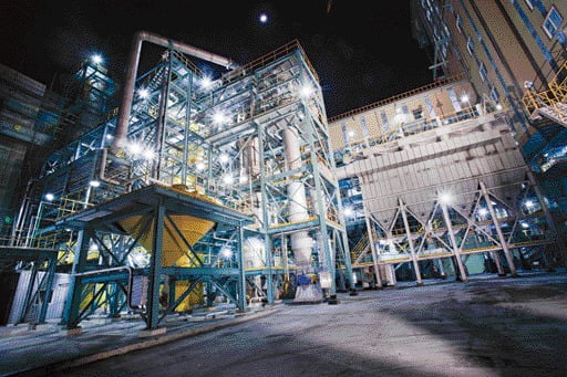 울산의 고려아연 온산제련소.