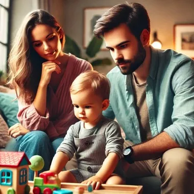 고민을 하는 부모의 모습